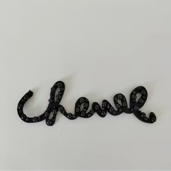Faux Pearl Lettering on Unisex Beanie - Picture 3 of 4